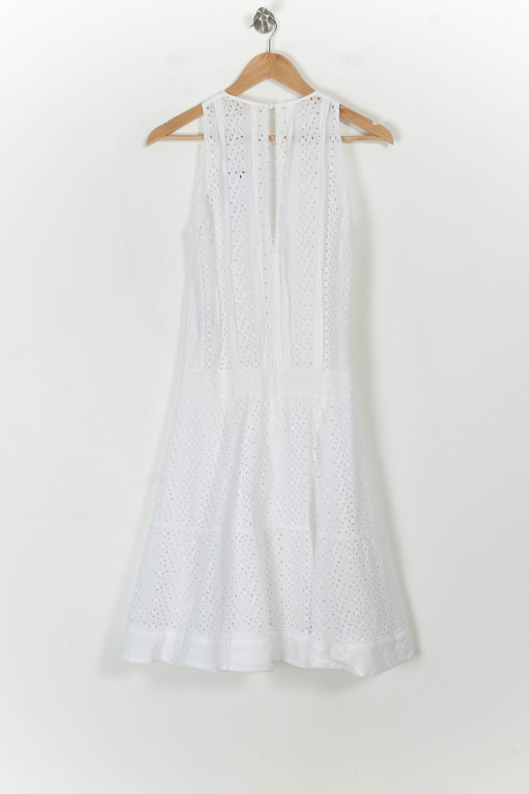 Robe Brodée Blanche - Taille S/36 de la marque Vanessa Bruno | PARAD106264 - Vendu par Paradigme - Image 4
