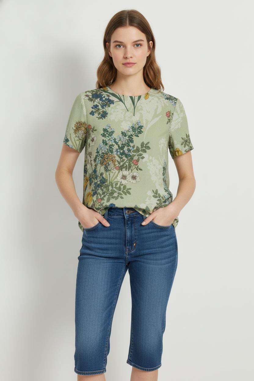 Blouse Verte - Taille M/38 de la marque La Fée Maraboutée | PARAD106275 - Vendu par Paradigme - Image 1