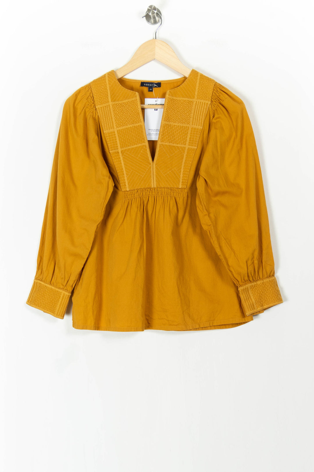 Blouse Jaune - Taille M/38 de la marque Soeur | PARAD106278 - Vendu par Paradigme - Image 2