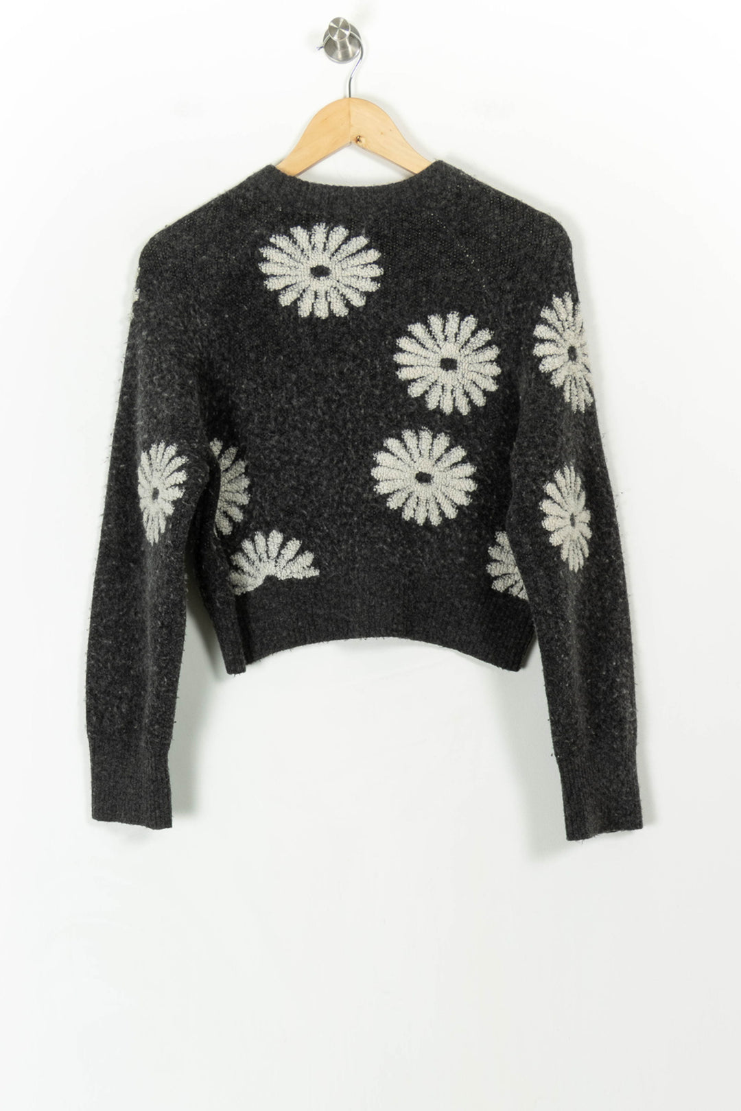 Pull Gris et Blanc - Taille S/36 de la marque Sandro | PARAD106279 - Vendu par Paradigme - Image 4