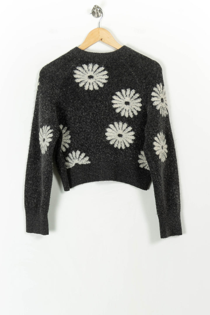 Pull Gris et Blanc - Taille S/36 de la marque Sandro | PARAD106279 - Vendu par Paradigme - Image 4