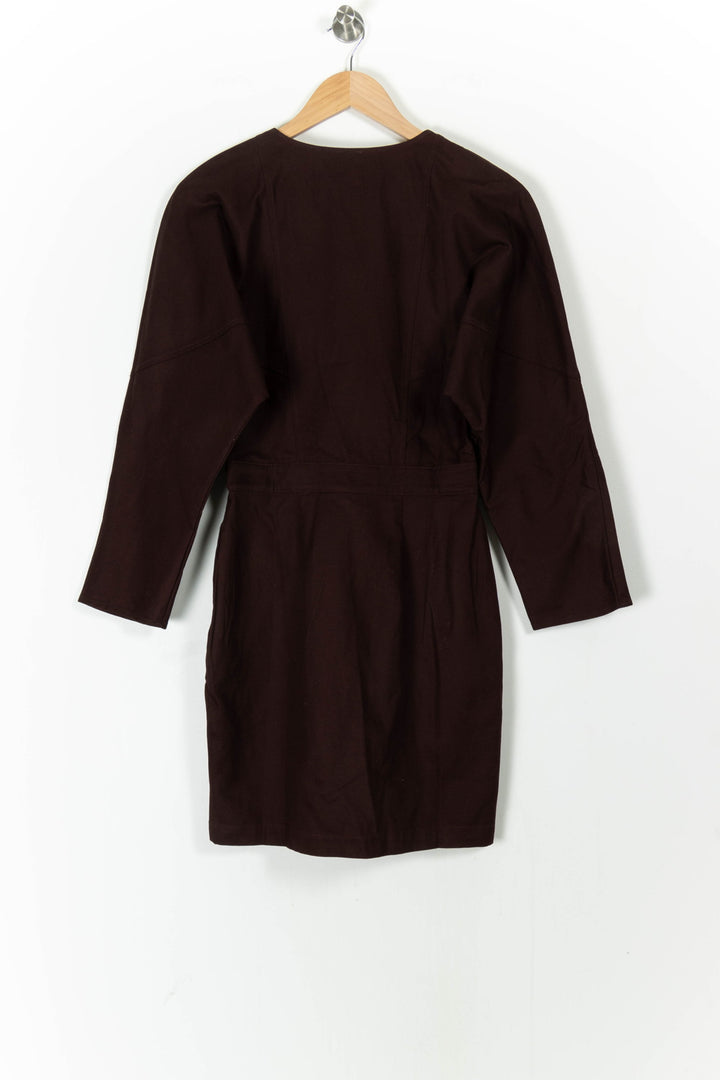 Robe Portefeuille Marron - Taille S/36 de la marque Des petits hauts | PARAD106283 - Vendu par Paradigme - Image 4