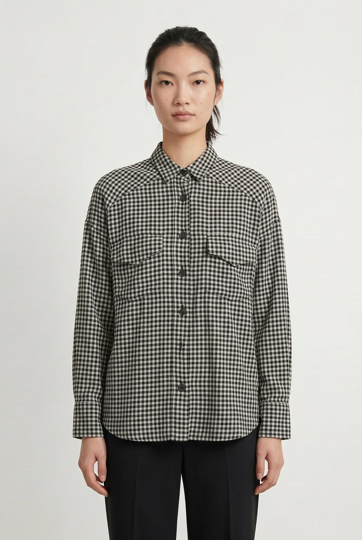Chemise Noire et Blanche - Taille S/36 de la marque The Kooples | PARAD106284 - Vendu par Paradigme - Image 1