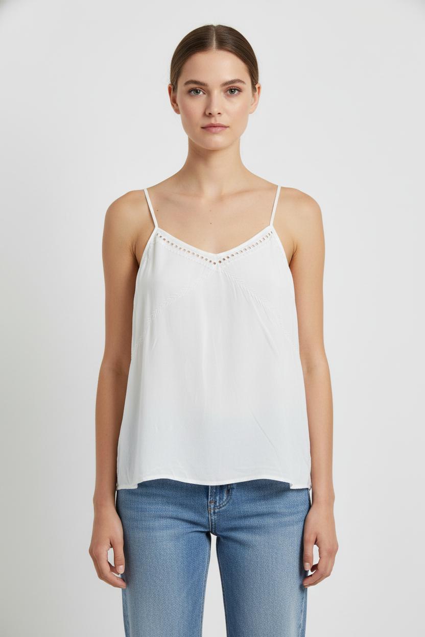 Débardeur Blanc - Taille S/36 de la marque Suncoo | PARAD106286 - Vendu par Paradigme - Image 1