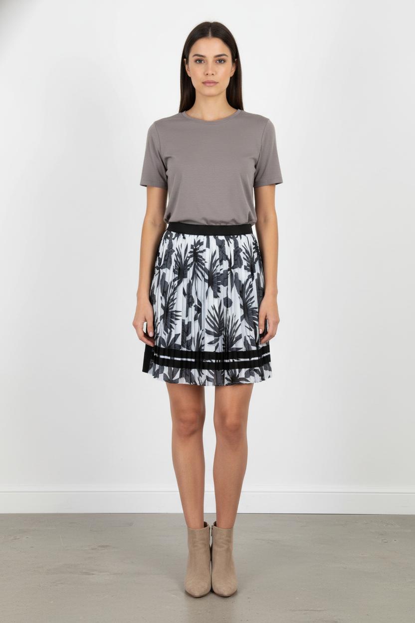 Jupe Plissée Noire et Blanche - Taille M/38 de la marque Liu Jo | PARAD106292 - Vendu par Paradigme - Image 1