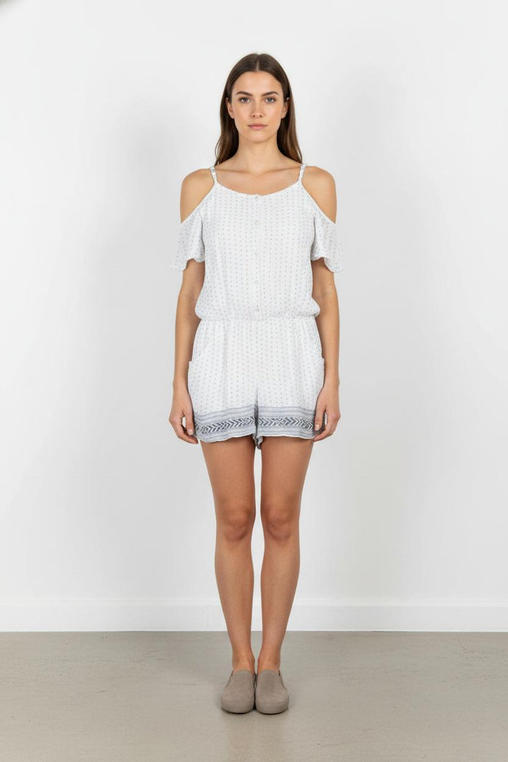 Combishort Blanc et Gris - Taille S/36 de la marque IKKS | PARAD106296 - Vendu par Paradigme - Image 1