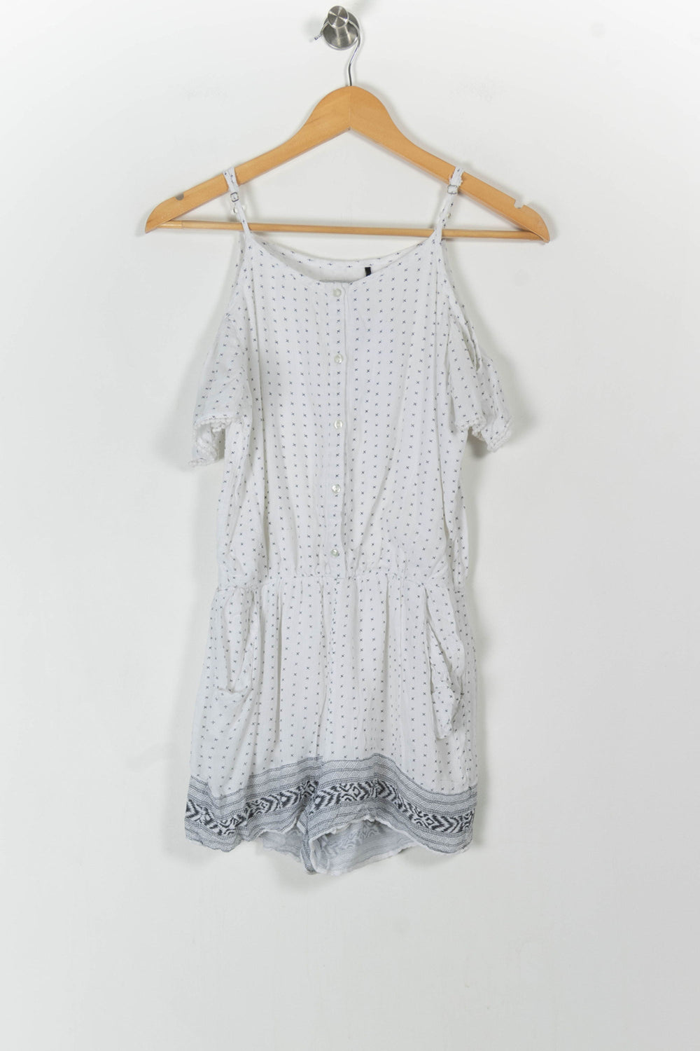 Combishort Blanc et Gris - Taille S/36 de la marque IKKS | PARAD106296 - Vendu par Paradigme - Image 2