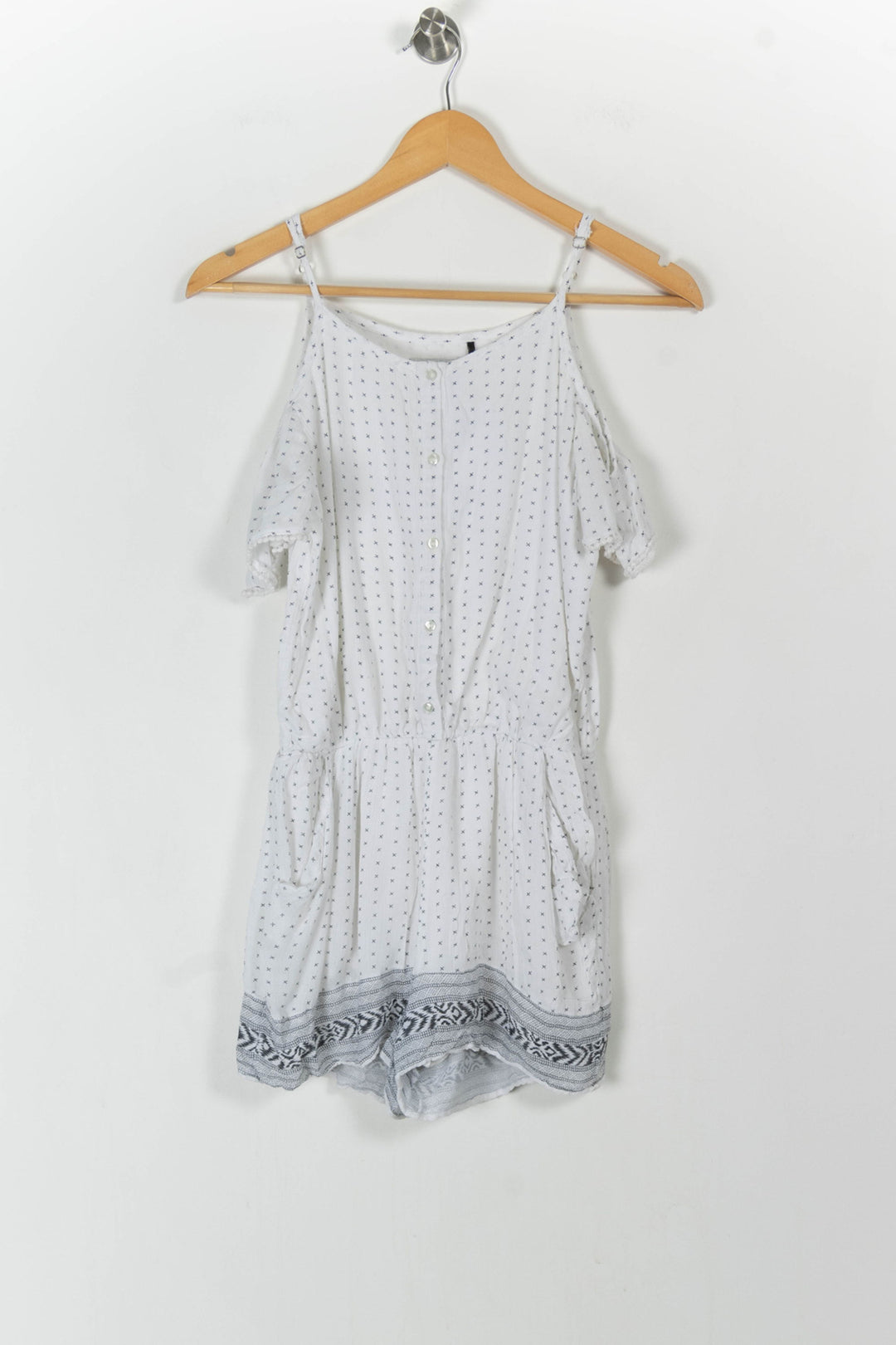 Combishort Blanc et Gris - Taille S/36 de la marque IKKS | PARAD106296 - Vendu par Paradigme - Image 2