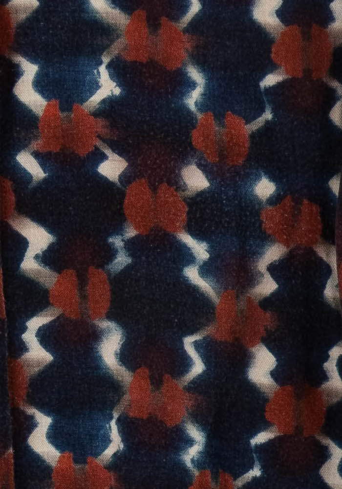 Chemisier Bleu et Marron - Taille XL/42 de la marque La Fée Maraboutée | PARAD106303 - Vendu par Paradigme - Image 3