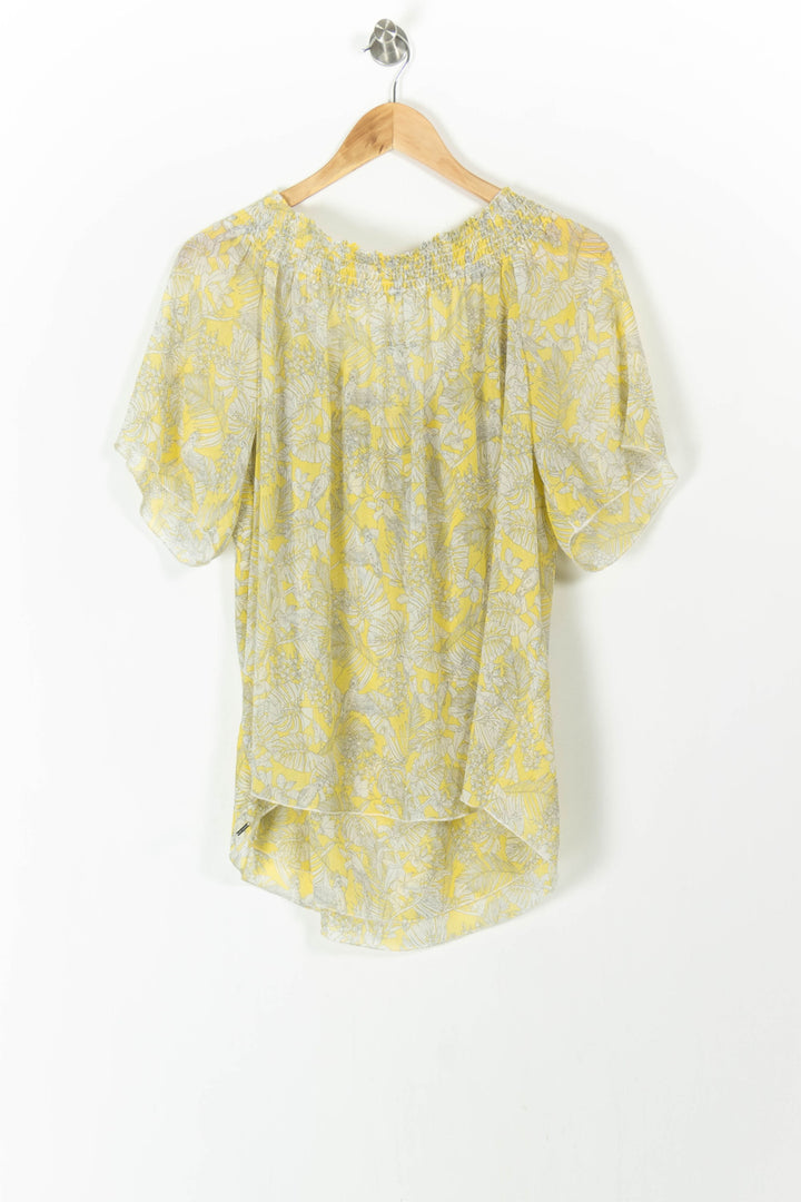 Blouse Jaune et Blanche - Taille XL/42 de la marque IKKS | PARAD106315 - Vendu par Paradigme - Image 4