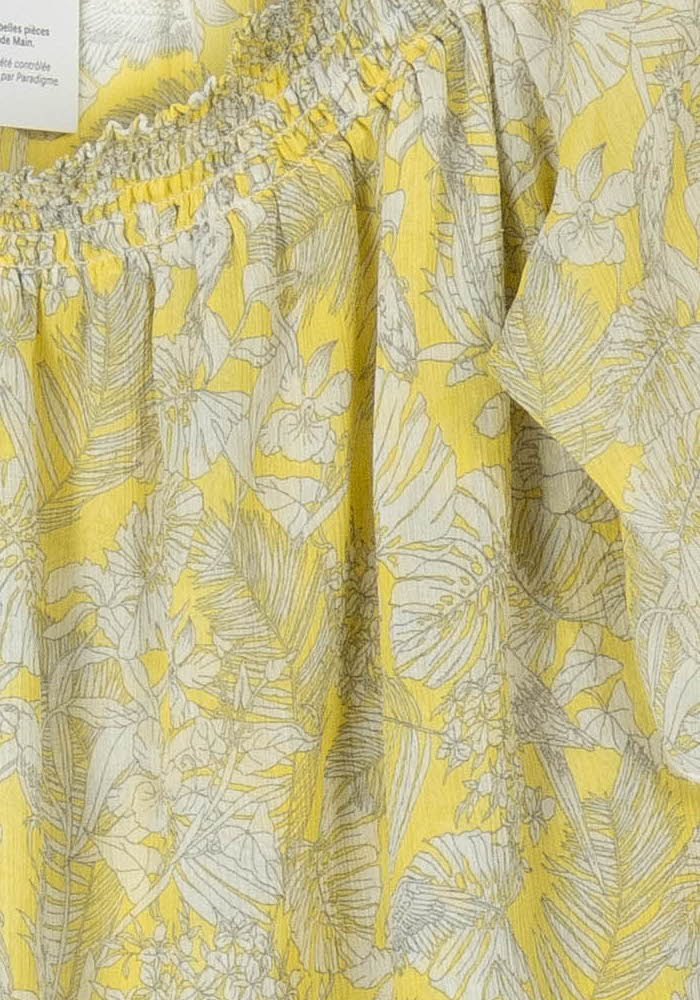 Blouse Jaune et Blanche - Taille XL/42 de la marque IKKS | PARAD106315 - Vendu par Paradigme - Image 3