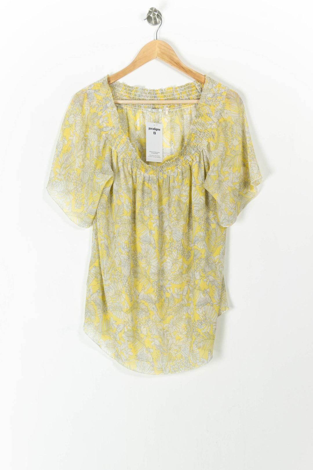Blouse Jaune et Blanche - Taille XL/42 de la marque IKKS | PARAD106315 - Vendu par Paradigme - Image 2