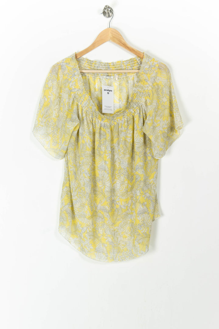 Blouse Jaune et Blanche - Taille XL/42 de la marque IKKS | PARAD106315 - Vendu par Paradigme - Image 2