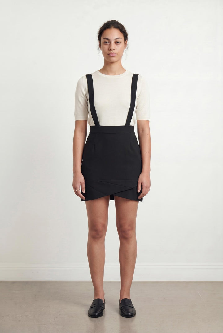 Jupe à Bretelles Noire - Taille L/40 de la marque Maje | PARAD106334 - Vendu par Paradigme - Image 1