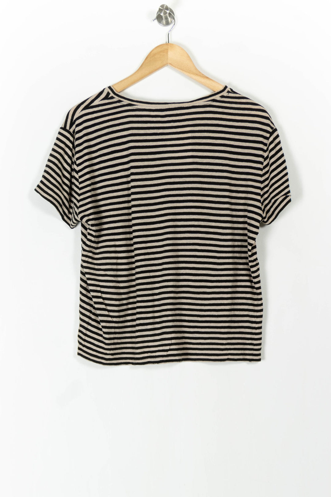 Tee-shirt Rayé Noir et Beige - Taille M/38 de la marque Gerard Darel | PARAD106338 - Vendu par Paradigme - Image 4