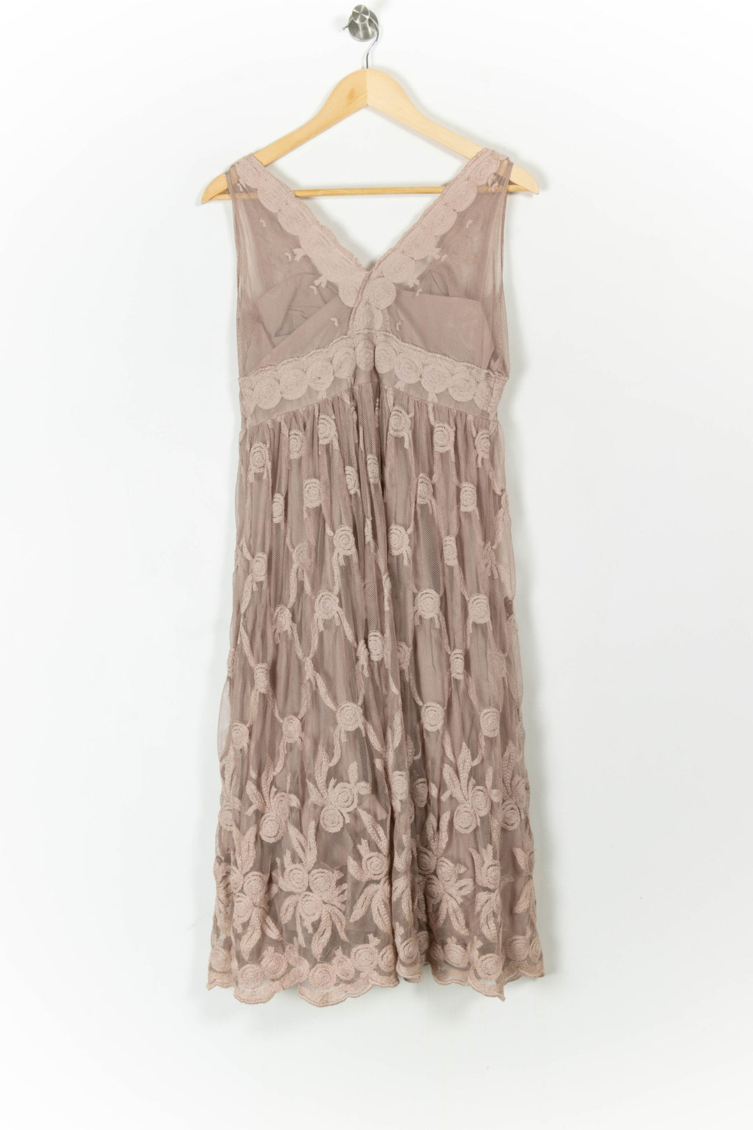 Robe Courte Beige - Taille L/40 de la marque Tara Jarmon | PARAD106343 - Vendu par Paradigme - Image 4