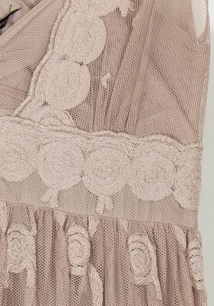Robe Courte Beige - Taille L/40 de la marque Tara Jarmon | PARAD106343 - Vendu par Paradigme - Image 3