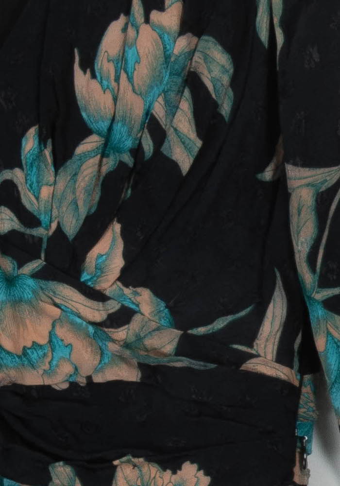 Robe Courte Noire et Verte - Taille M/38 de la marque Sandro | PARAD106364 - Vendu par Paradigme - Image 3
