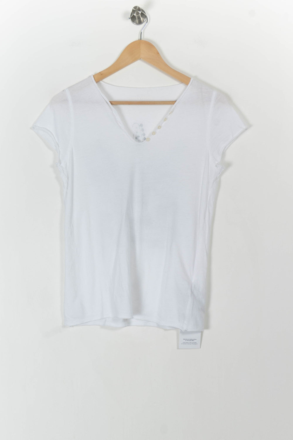 Tee-shirt Blanc - Taille S/36 de la marque Zadig&Voltaire | PARAD106367 - Vendu par Paradigme - Image 2