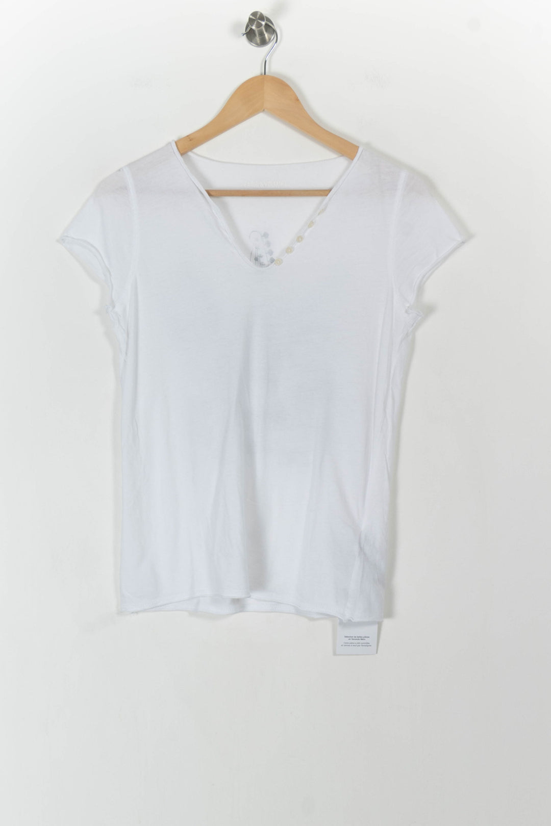 Tee-shirt Blanc - Taille S/36 de la marque Zadig&Voltaire | PARAD106367 - Vendu par Paradigme - Image 2