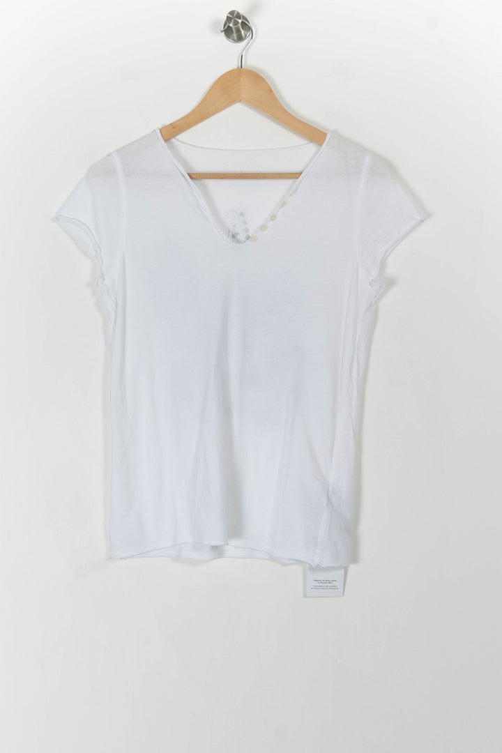 Tee-shirt Blanc - Taille S/36 de la marque Zadig&Voltaire | PARAD106367 - Vendu par Paradigme - Image 2