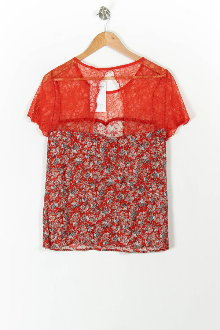 Blouse Rouge et Grise - Taille S/36 de la marque Grace & Mila | PARAD106369 - Vendu par Paradigme - Image 4