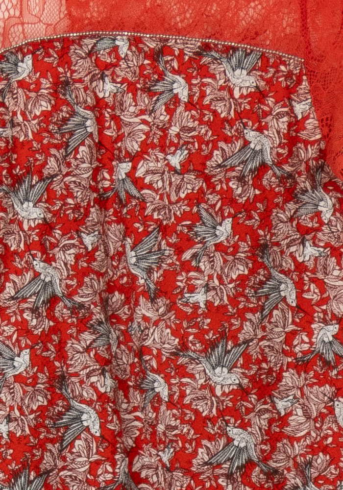 Blouse Rouge et Grise - Taille S/36 de la marque Grace & Mila | PARAD106369 - Vendu par Paradigme - Image 3