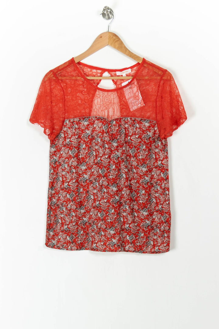 Blouse Rouge et Grise - Taille S/36 de la marque Grace & Mila | PARAD106369 - Vendu par Paradigme - Image 2