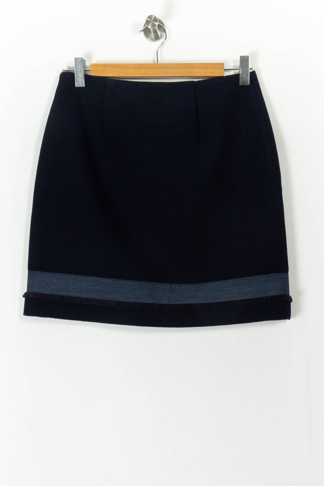 Jupe Courte Bleue - Taille S/36 de la marque Claudie Pierlot | PARAD106372 - Vendu par Paradigme - Image 4