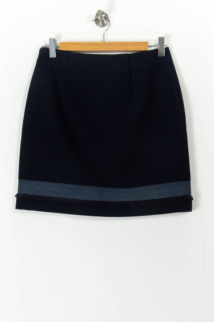 Jupe Courte Bleue - Taille S/36 de la marque Claudie Pierlot | PARAD106372 - Vendu par Paradigme - Image 4