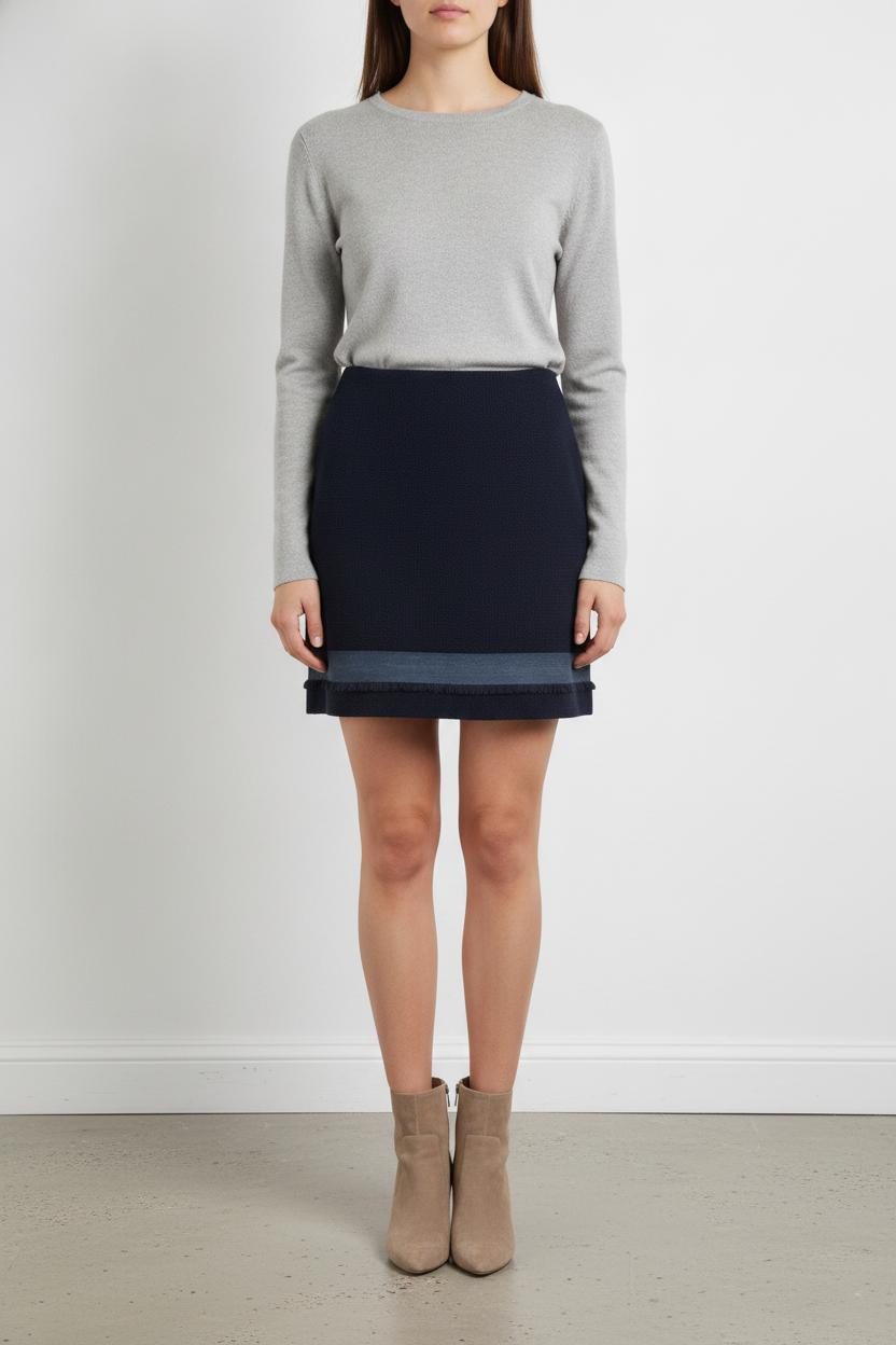 Jupe Courte Bleue - Taille S/36 de la marque Claudie Pierlot | PARAD106372 - Vendu par Paradigme - Image 1