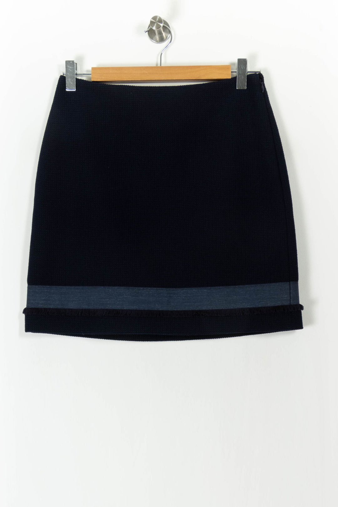 Jupe Courte Bleue - Taille S/36 de la marque Claudie Pierlot | PARAD106372 - Vendu par Paradigme - Image 2
