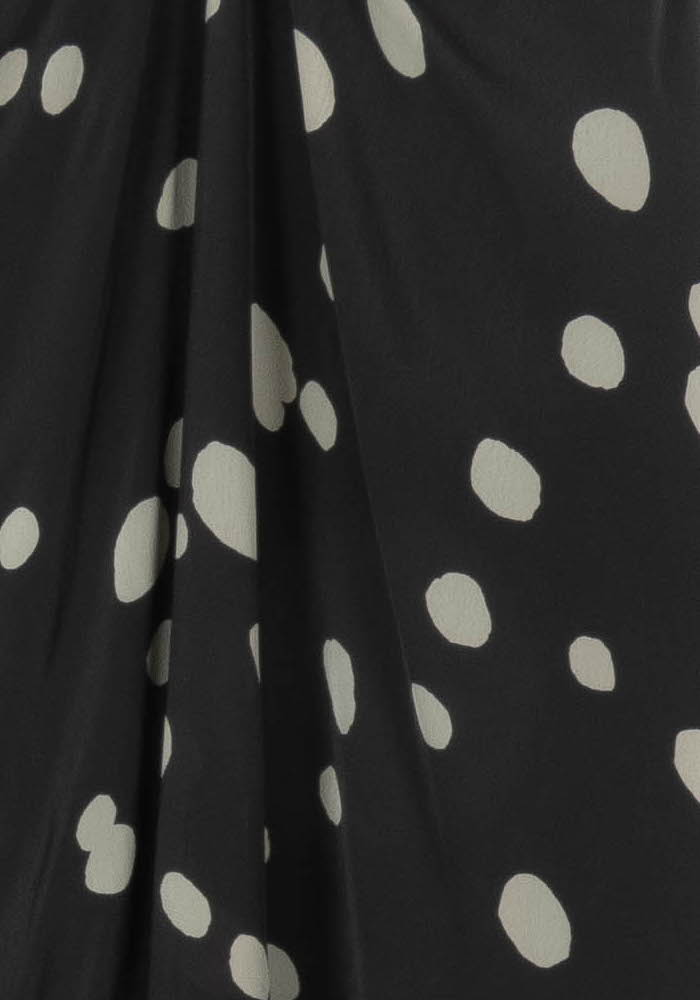 Jupe Midi Noire à Pois Blancs - Taille M/38 de la marque ba&sh | PARAD106373 - Vendu par Paradigme - Image 3