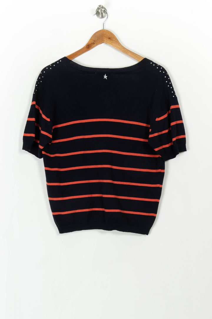 Cardigan Bleu et Rouge - Taille M/38 de la marque Sud express | PARAD106375 - Vendu par Paradigme - Image 4