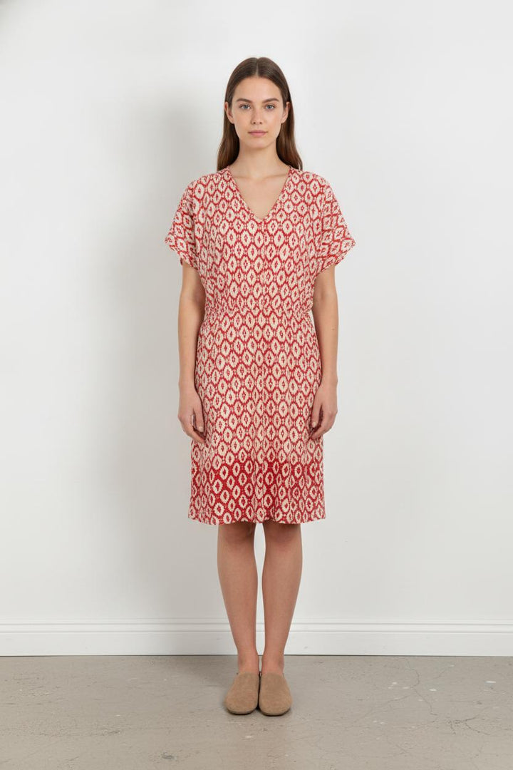 Robe droite Rouge et Blanc - Taille S/36 de la marque Maison 123 | PARAD106377 - Vendu par Paradigme - Image 1