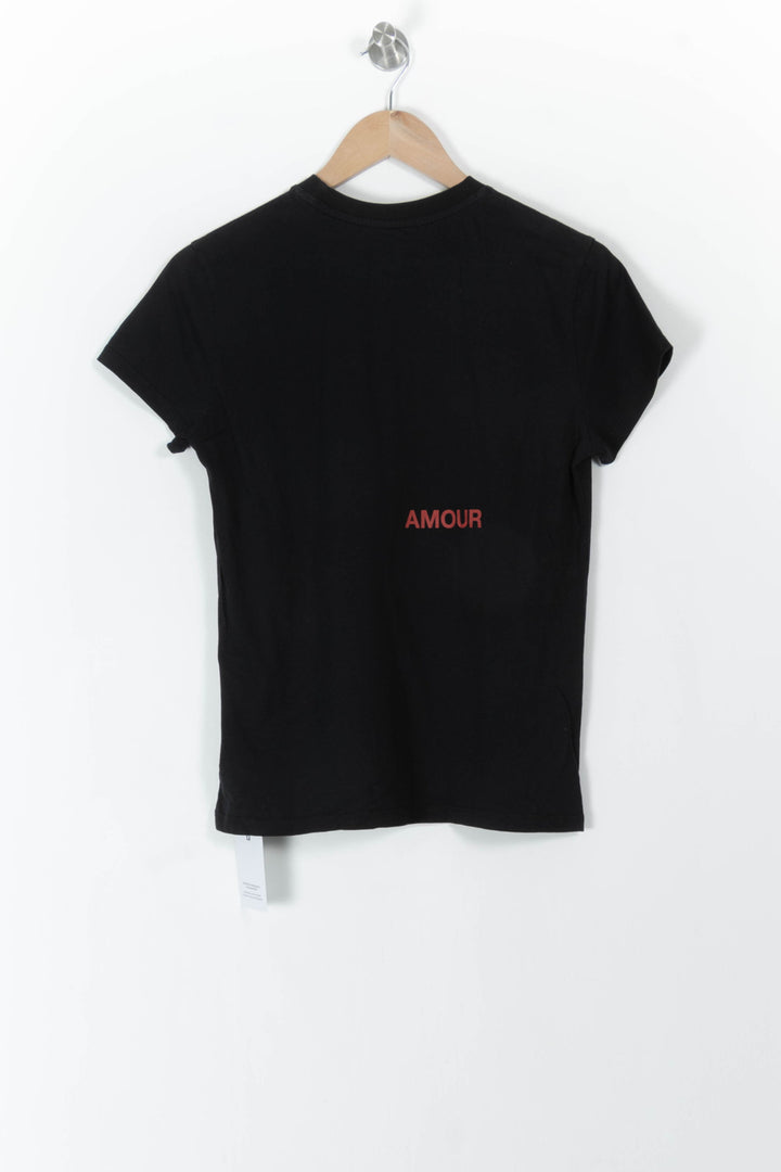 Tee-shirt Noir et Rose - Taille XS/34 de la marque Zadig&Voltaire | PARAD106380 - Vendu par Paradigme - Image 4