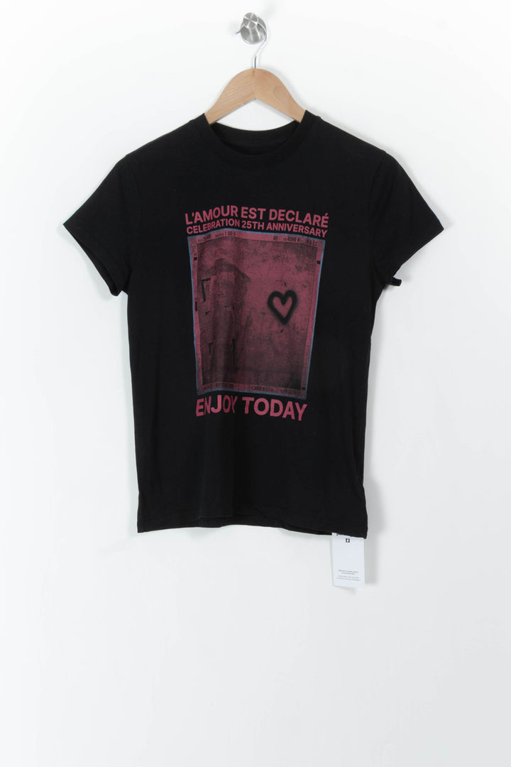 Tee-shirt Noir et Rose - Taille XS/34 de la marque Zadig&Voltaire | PARAD106380 - Vendu par Paradigme - Image 2