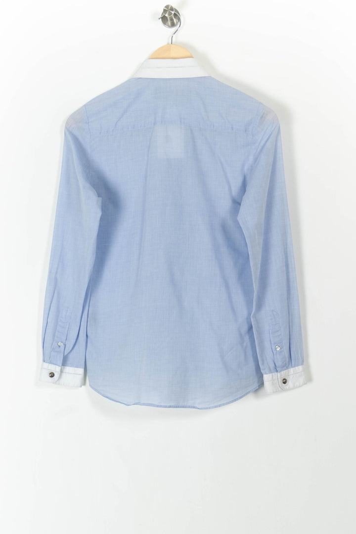 Chemise Bleu et Blanche - Taille M/38 de la marque The Kooples | PARAD106383 - Vendu par Paradigme - Image 4
