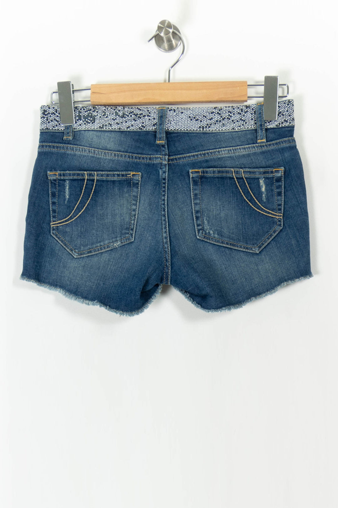 Short en Jean Bleu - Taille S/36 de la marque Maje | PARAD106386 - Vendu par Paradigme - Image 4