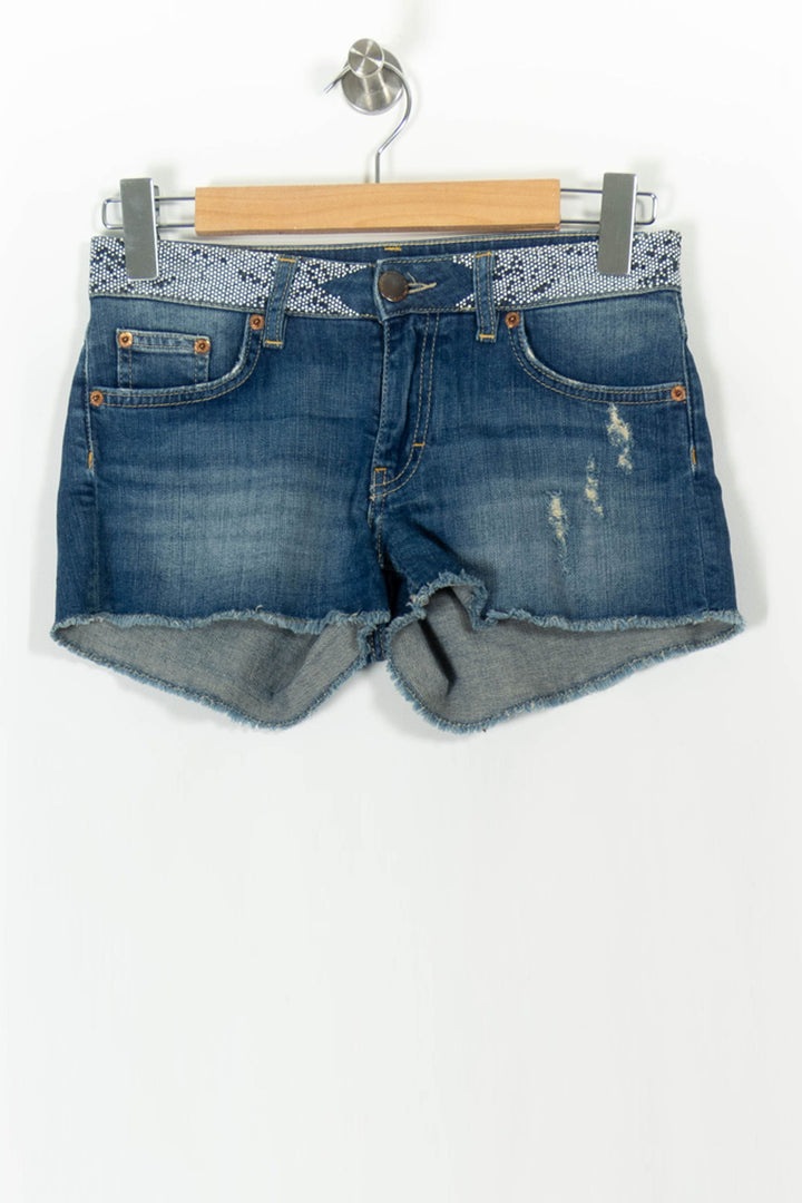 Short en Jean Bleu - Taille S/36 de la marque Maje | PARAD106386 - Vendu par Paradigme - Image 2