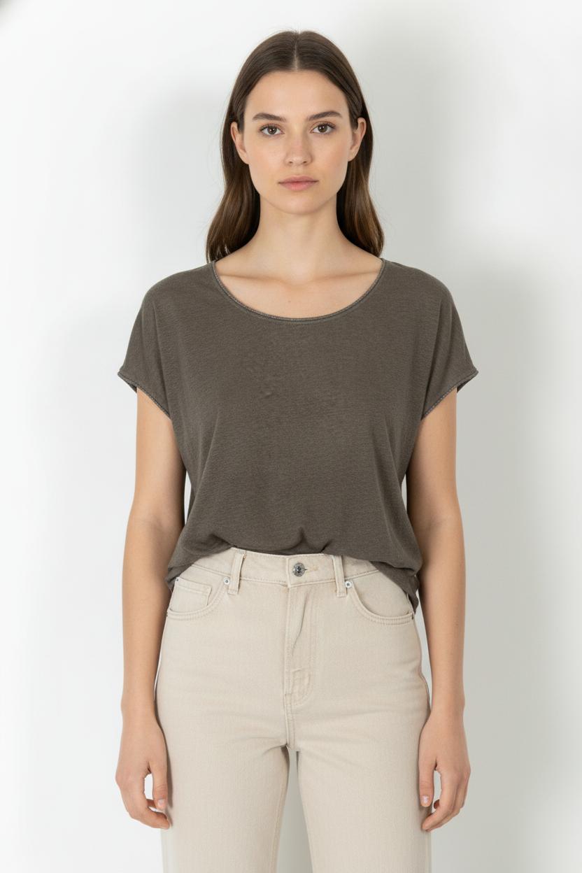 Tee-shirt Gris - Taille S/36 de la marque Sud express | PARAD106390 - Vendu par Paradigme - Image 1