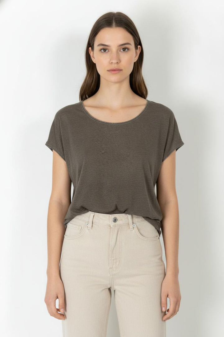 Tee-shirt Gris - Taille S/36 de la marque Sud express | PARAD106390 - Vendu par Paradigme - Image 1