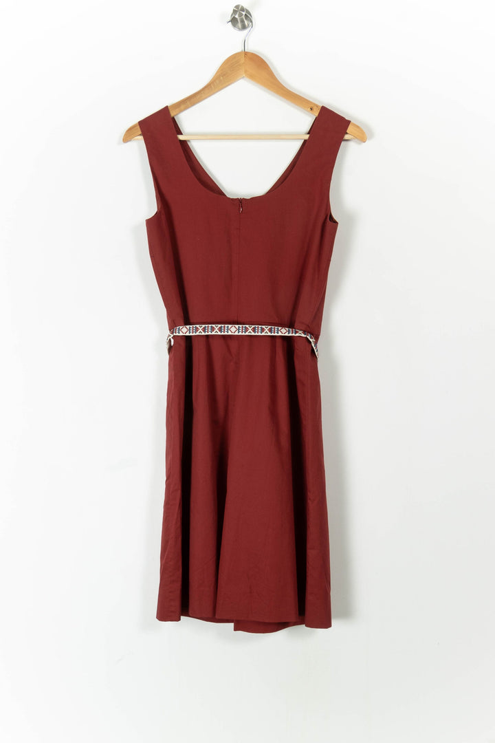 Robe Sans Manches Bordeaux - Taille M/38 de la marque Caroll | PARAD106391 - Vendu par Paradigme - Image 4
