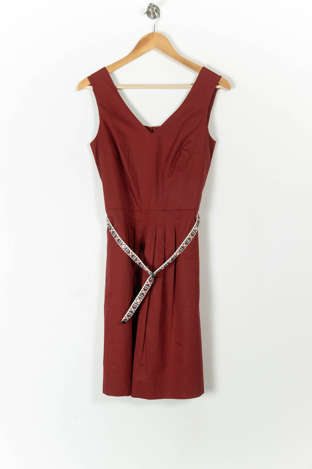 Robe Sans Manches Bordeaux - Taille M/38 de la marque Caroll | PARAD106391 - Vendu par Paradigme - Image 2