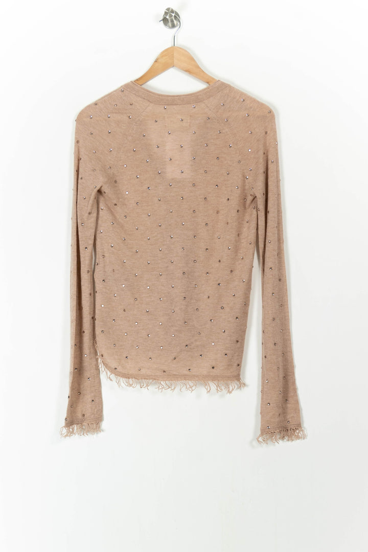 Pull Beige - Taille XS/34 de la marque Zadig&Voltaire | PARAD106393 - Vendu par Paradigme - Image 4
