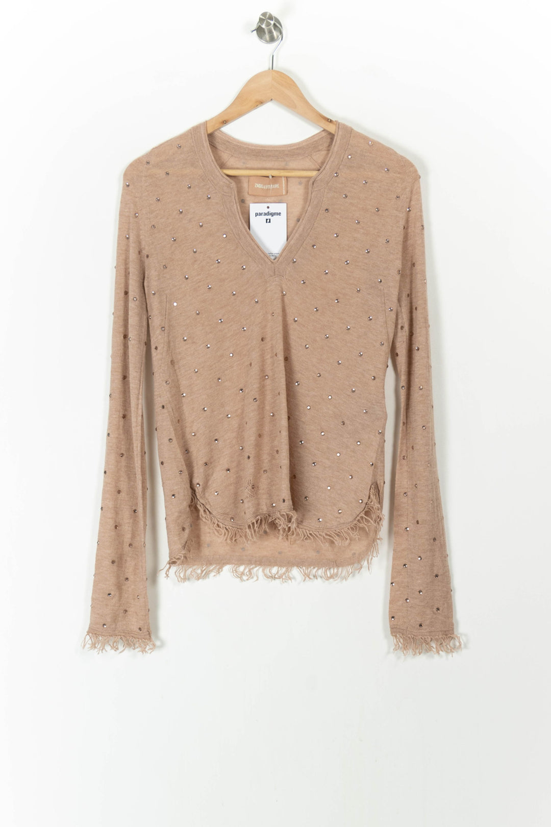 Pull Beige - Taille XS/34 de la marque Zadig&Voltaire | PARAD106393 - Vendu par Paradigme - Image 2