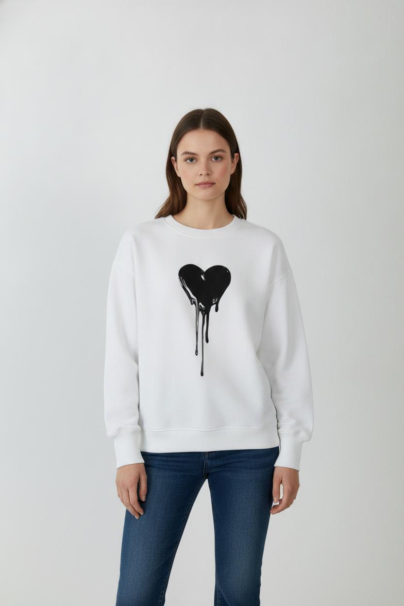 Sweatshirt Blanc et Noir - Taille XS/34 de la marque Zadig&Voltaire | PARAD106398 - Vendu par Paradigme - Image 1