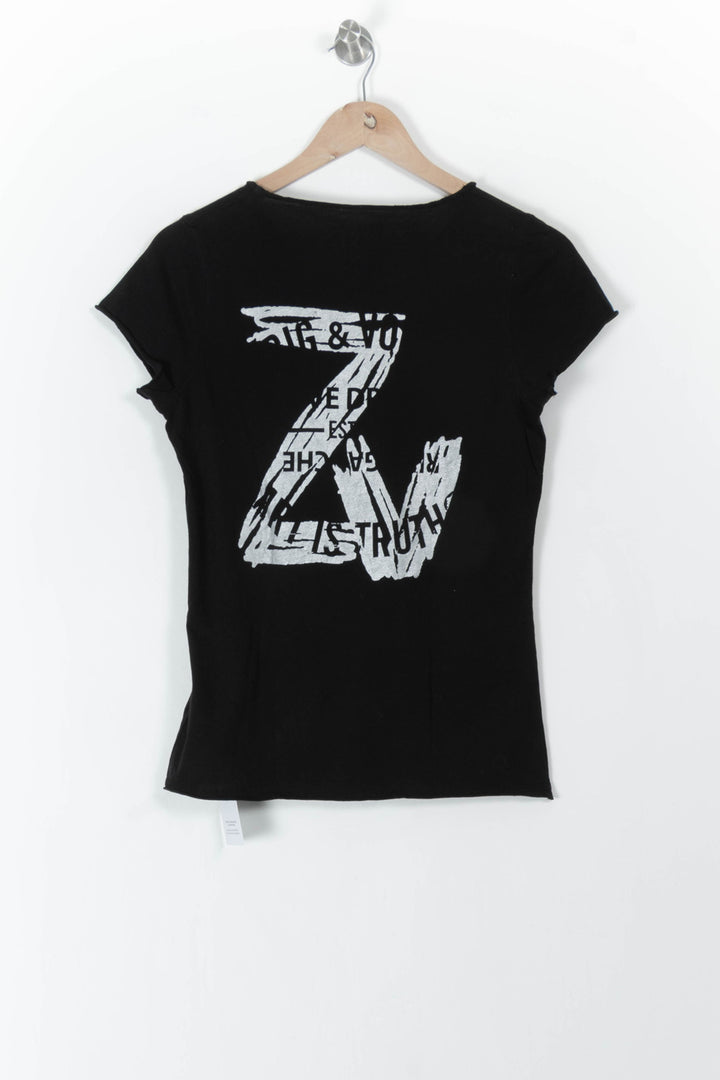Tee-shirt Noir - Taille S/36 de la marque Zadig&Voltaire | PARAD106399 - Vendu par Paradigme - Image 4