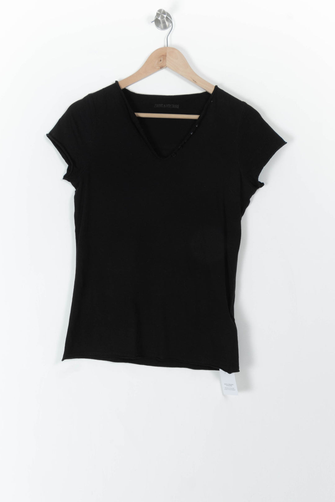 Tee-shirt Noir - Taille S/36 de la marque Zadig&Voltaire | PARAD106399 - Vendu par Paradigme - Image 2