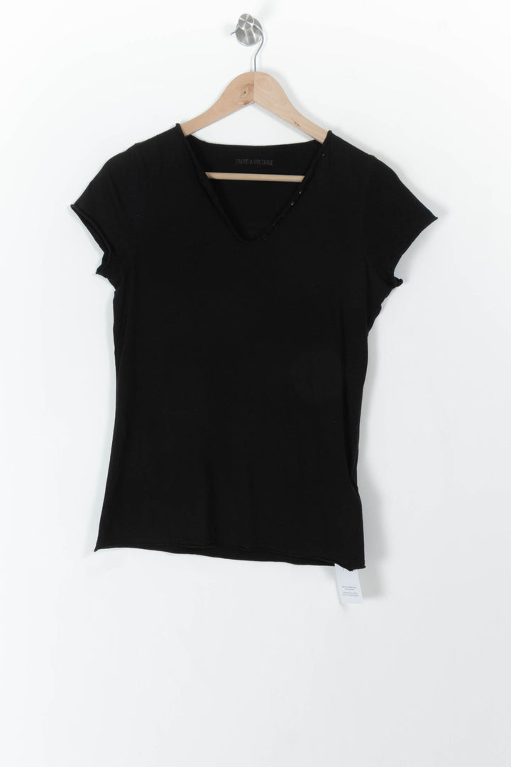 Tee-shirt Noir - Taille S/36 de la marque Zadig&Voltaire | PARAD106399 - Vendu par Paradigme - Image 2